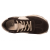 FILIPPO DP7976 PÓŁBUTY SPORTOWE DAMSKIE SNEAKERSY NA PLATFORMIE SKÓRZANE brąz