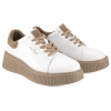 FILIPPO DP7982 PÓŁBUTY DAMSKIE SNEAKERSY NA PLATFORMIE SKÓRZANE białe