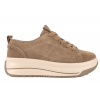 FILIPPO DP7959 ZAMSZOWE PÓŁBUTY DAMSKIE SNEAKERSY NA PLATFORMIE SKÓRZANE beż