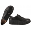 FILIPPO DP8337 PÓŁBUTY SKÓRZANE DAMSKIE SNEAKERSY NA PLATFORMIE  czarne