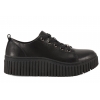 FILIPPO DP8337 PÓŁBUTY SKÓRZANE DAMSKIE SNEAKERSY NA PLATFORMIE  czarne