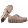 FILIPPO DP8337 PÓŁBUTY SKÓRZANE DAMSKIE SNEAKERSY NA PLATFORMIE  beżowe