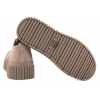 FILIPPO DP8337 PÓŁBUTY SKÓRZANE DAMSKIE SNEAKERSY NA PLATFORMIE  beżowe