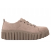 FILIPPO DP8337 PÓŁBUTY SKÓRZANE DAMSKIE SNEAKERSY NA PLATFORMIE  beżowe