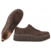 FILIPPO DP8337 PÓŁBUTY SKÓRZANE DAMSKIE SNEAKERSY NA PLATFORMIE brązowe