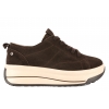 FILIPPO DP7959 ZAMSZOWE PÓŁBUTY DAMSKIE SNEAKERSY NA PLATFORMIE SKÓRZANE brąz
