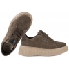 FILIPPO DP7982 PÓŁBUTY DAMSKIE SNEAKERSY NA PLATFORMIE SKÓRZANE brązowe