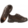 CAMBELL 26-19305CHO PÓŁBUTY SKÓRZANE DAMSKIE SNEAKERSY  NA PLATFORMIE brązowe