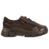 CAMBELL 26-19305CHO PÓŁBUTY SKÓRZANE DAMSKIE SNEAKERSY  NA PLATFORMIE brązowe