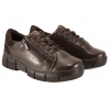 CAMBELL 26-19305CHO PÓŁBUTY SKÓRZANE DAMSKIE SNEAKERSY  NA PLATFORMIE brązowe