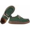 RAVINI 261001 MOKASYNY SZNUROWANE DAMSKIE PÓŁBUTY SKÓRZANE NUBUK khaki