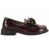 FILIPPO DP8279 MOKASYNY DAMSKIE PÓŁBUTY SKÓRZANE LAKIERKI bordo