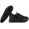 FILIPPO DP7284 PÓŁBUTY DAMSKIE SNEAKERSY NA PLATFORMIE SKÓRZANEkwiaty