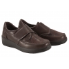 Dr.Jan M6-9 PÓŁBUTY DAMSKIE COMFORT Z RZEPEM PU brązowe