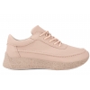 SERGIO LEONE SP-013F PÓŁBUTY SKÓRZANE SPORTOWE DAMSKIE SNEAKERSY pudrowy róż