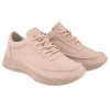 SERGIO LEONE SP-013F PÓŁBUTY SKÓRZANE SPORTOWE DAMSKIE SNEAKERSY pudrowy róż