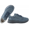 SERGIO LEONE SP-013F PÓŁBUTY SKÓRZANE SPORTOWE DAMSKIE SNEAKERSY granatowe