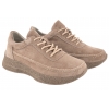 SERGIO LEONE SP-013F PÓŁBUTY SKÓRZANE SPORTOWE DAMSKIE SNEAKERSY beżowe