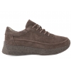 SERGIO LEONE SP-013F PÓŁBUTY SKÓRZANE SPORTOWE DAMSKIE SNEAKERSY brązowe