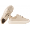 CAMBELL 26-19379BG PÓŁBUTY SKÓRZANE DAMSKIE SNEAKERSY  NA PLATFORMIE beżowy