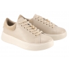 CAMBELL 26-19379BG PÓŁBUTY SKÓRZANE DAMSKIE SNEAKERSY  NA PLATFORMIE beżowy
