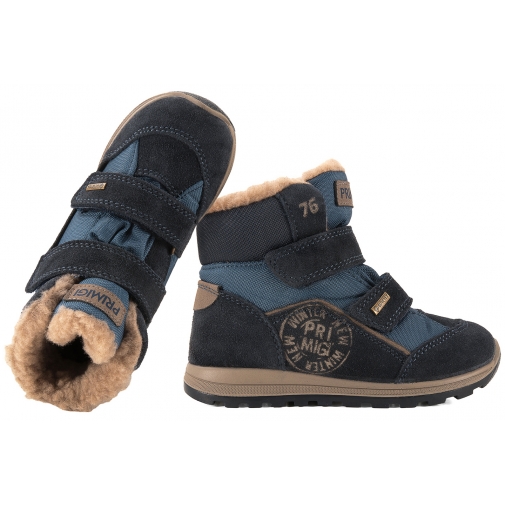 PRIMIGI 2354711 ŚNIEGOWCE TRZEWIKI OCIEPLANE ZIMOWE KOZAKI Z MEMBRANĄ GORE-TEX