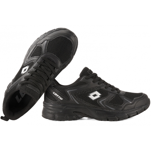 LOTTO 2400010U KITAURA BUTY SPORTOWE MŁODZIEŻOWE SNEAKERSY Z RZEPEM czarne