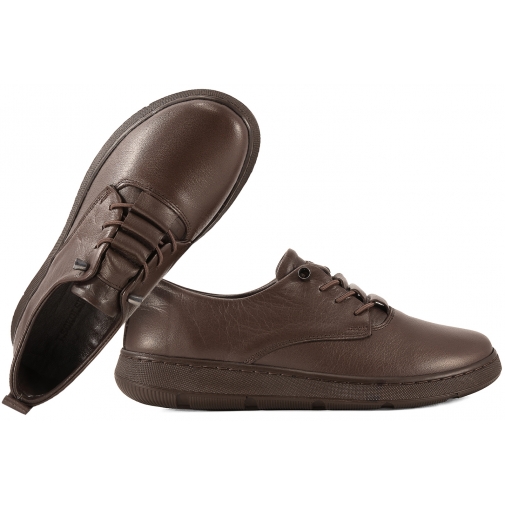 T.SOKOLSKI OG J040 PÓŁBUTY SKÓRZANE DAMSKIE CASUAL PU c.brąz