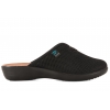 FLY FLOT P3 Y64 FE KLAPKI DOMOWE DAMSKIE TEKSTYLNE KOTURN PU czarne