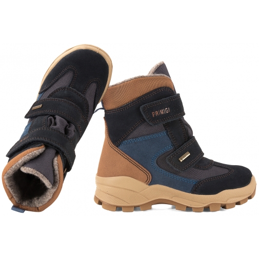 PRIMIGI 2393433 ŚNIEGOWCE TRZEWIKI OCIEPLANE ZIMOWE KOZAKI Z MEMBRANĄ GORE-TEX