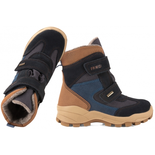 PRIMIGI 2393433 ŚNIEGOWCE TRZEWIKI OCIEPLANE ZIMOWE KOZAKI Z MEMBRANĄ GORE-TEX