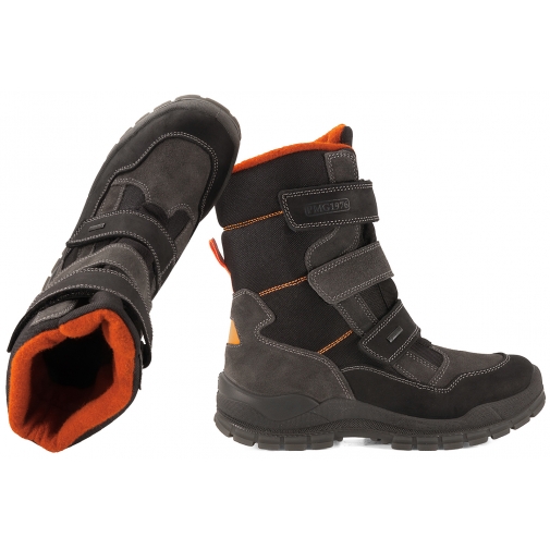 PRIMIGI 2395100 ŚNIEGOWCE TRZEWIKI OCIEPLANE ZIMOWE KOZAKI Z MEMBRANĄ GORE-TEX