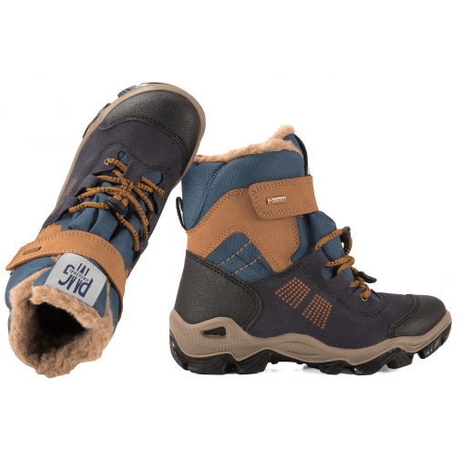 PRIMIGI 2392100 ŚNIEGOWCE TRZEWIKI OCIEPLANE ZIMOWE Z MEMBRANĄ GORE-TEX