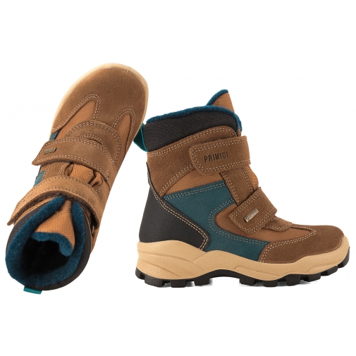 PRIMIGI 2393444 ŚNIEGOWCE TRZEWIKI OCIEPLANE ZIMOWE KOZAKI Z MEMBRANĄ GORE-TEX