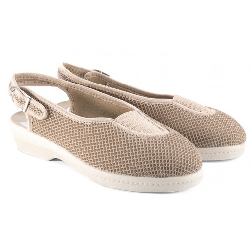 ADANEX 22880 SANDAŁY DAMSKIE TEKSTYLNE BIO KOMFORT