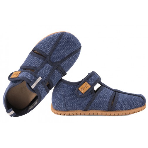 EMEL 101-5 SANDAŁKI TEKSTYLNE DOMOWE KAPCIE CHŁOPIĘCE