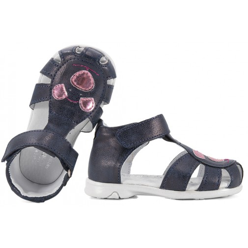 KORNECKI 6686 SANDAŁKI DZIEWCZĘCE SANDAŁY granatowe