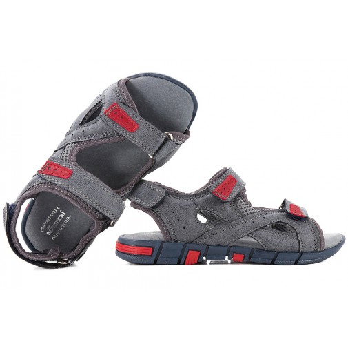 KORNECKI 6191 SANDAŁKI CHŁOPIĘCE SANDAŁY grafitowe