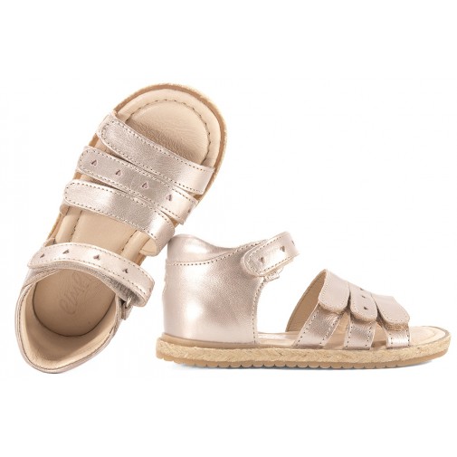 EMEL E2711-3 SANDAŁKI DZIEWCZĘCE złota perła