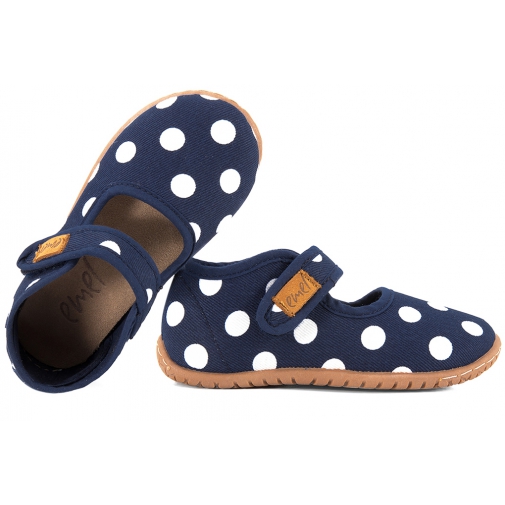 EMEL 103-3 BALERINKI DZIEWCZĘCE TEKSTYLNE DOMOWE KAPCIE