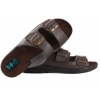 ADANEX 28113 KLAPKI MĘSKIE KLAMRY BIO PU brązowe