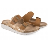 INBLU CN-33 KLAPKI DAMSKIE KOMFORT SOFT camel