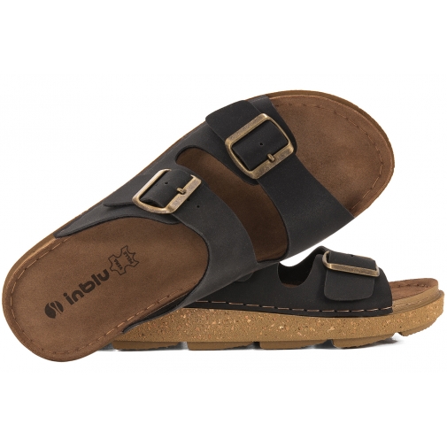 INBLU MT-16 KLAPKI MĘSKIE LETNIE SOFT PU czarne